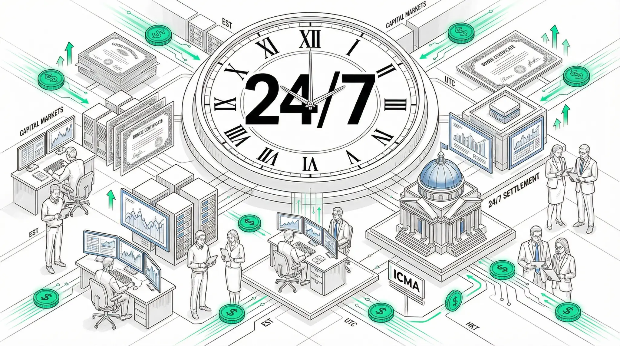 ICMA Examines Stablecoins as Capital Markets Infrastructure: 24/7 On-Chain Settlement is the Future